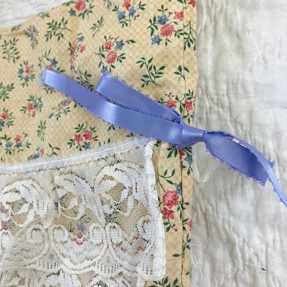 Handmade Cute Floral Cotton Shoulder Bag Purse - Picture 10 of 10